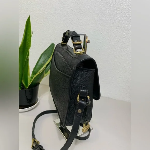 💕👜Vintage Dooney & Bourke Black AWL Crossbody Bag - Picture 6 of 14